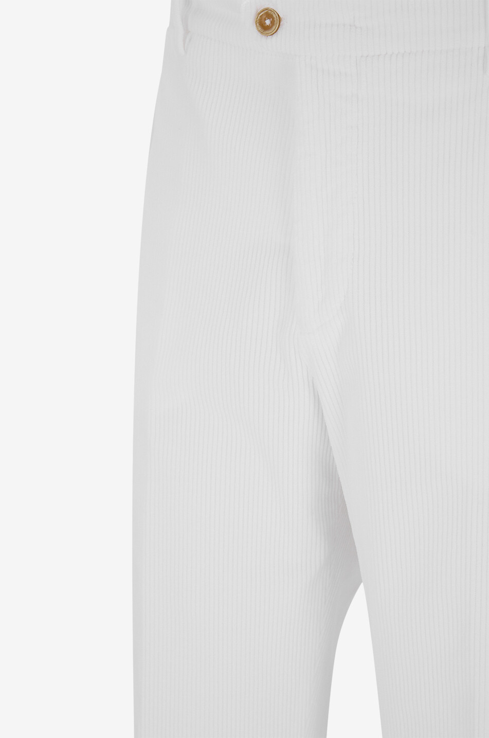 MARCO PESCAROLO Pantalon slim en velours côtelé Evo Homme BLANC 3