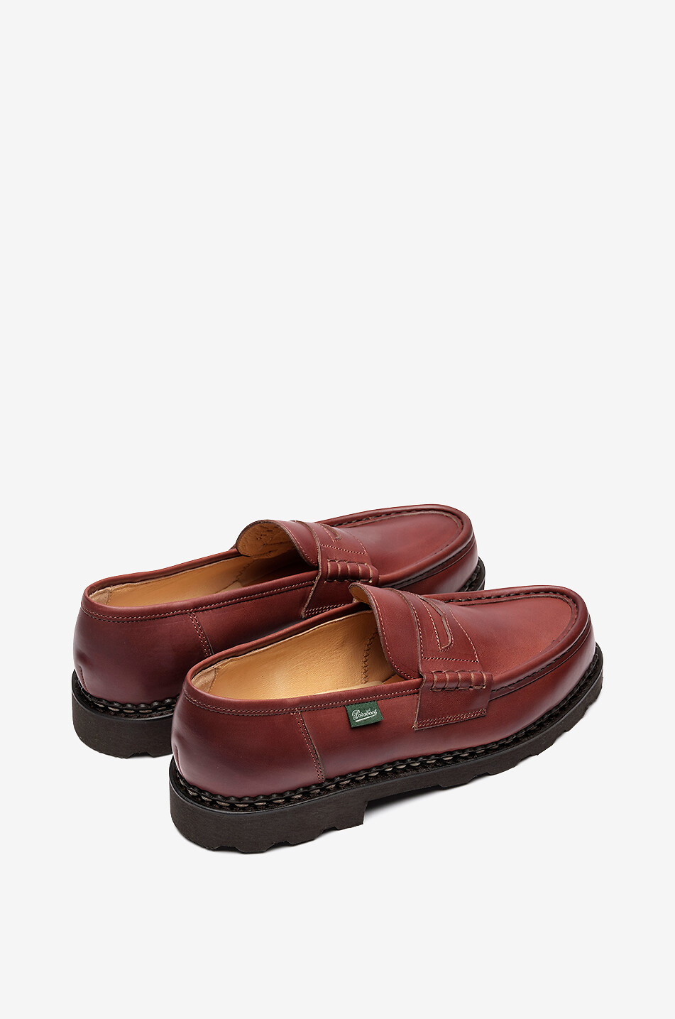 PARABOOT Glattleder-Mokassins Reims Herren BRAUN 6