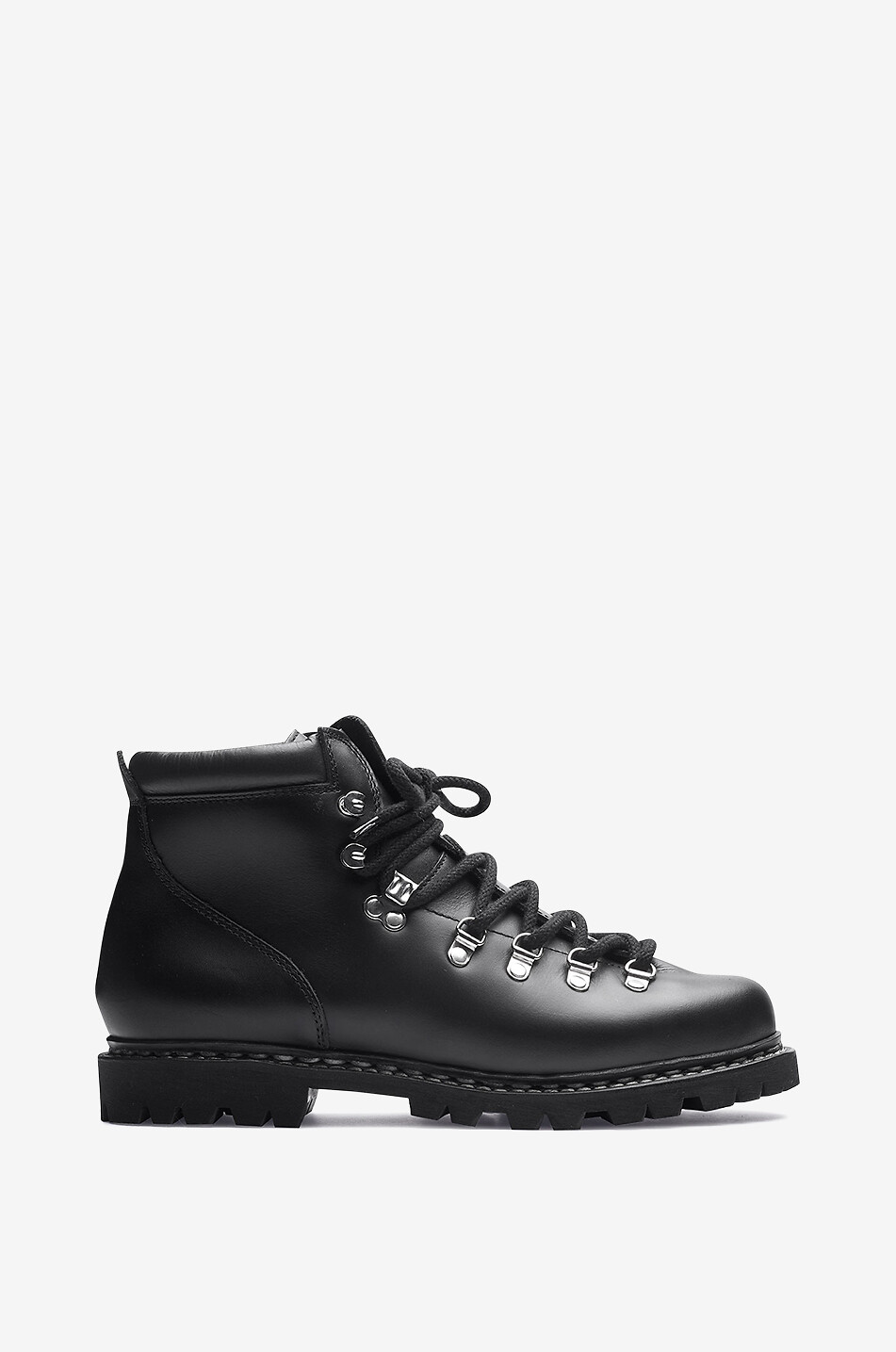PARABOOT Avoriaz smooth leather lace-up ankle boots Men BLACK 1
