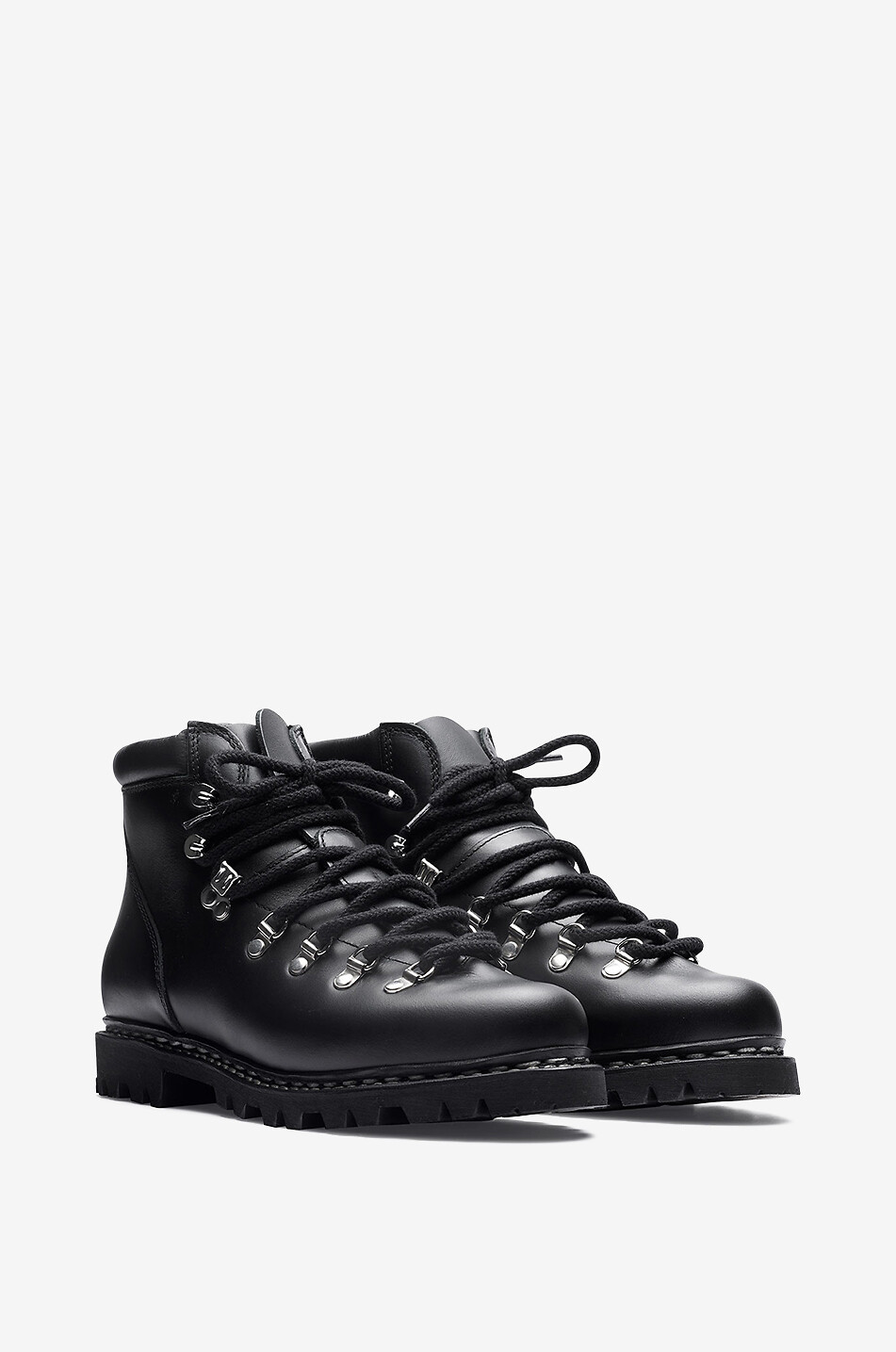 PARABOOT Avoriaz smooth leather lace-up ankle boots Men BLACK 2