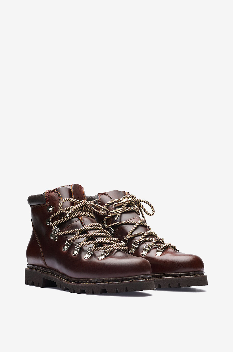 PARABOOT Avoriaz smooth leather lace-up ankle boots Men BROWN 2