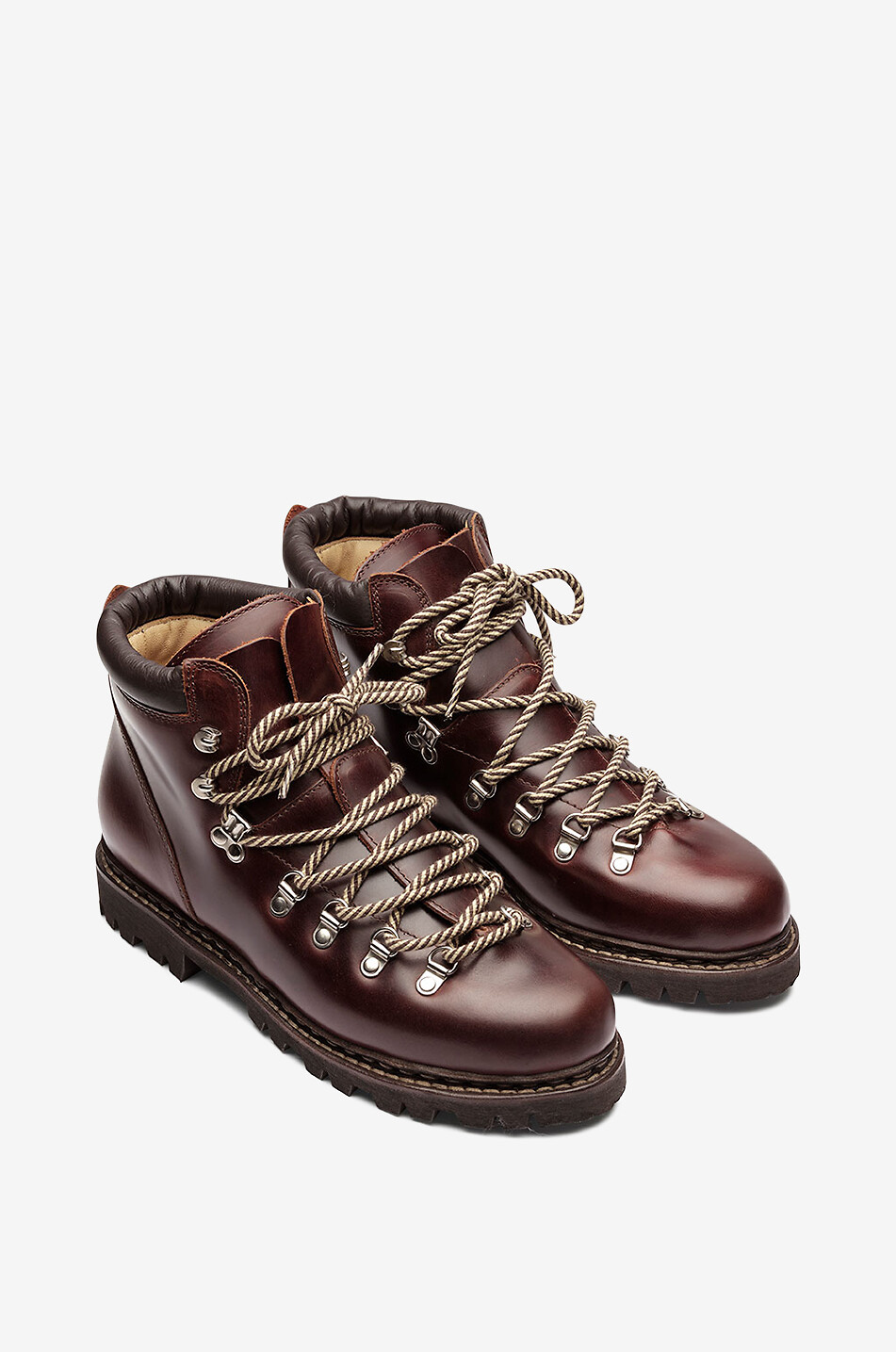 PARABOOT Avoriaz smooth leather lace-up ankle boots Men BROWN 8