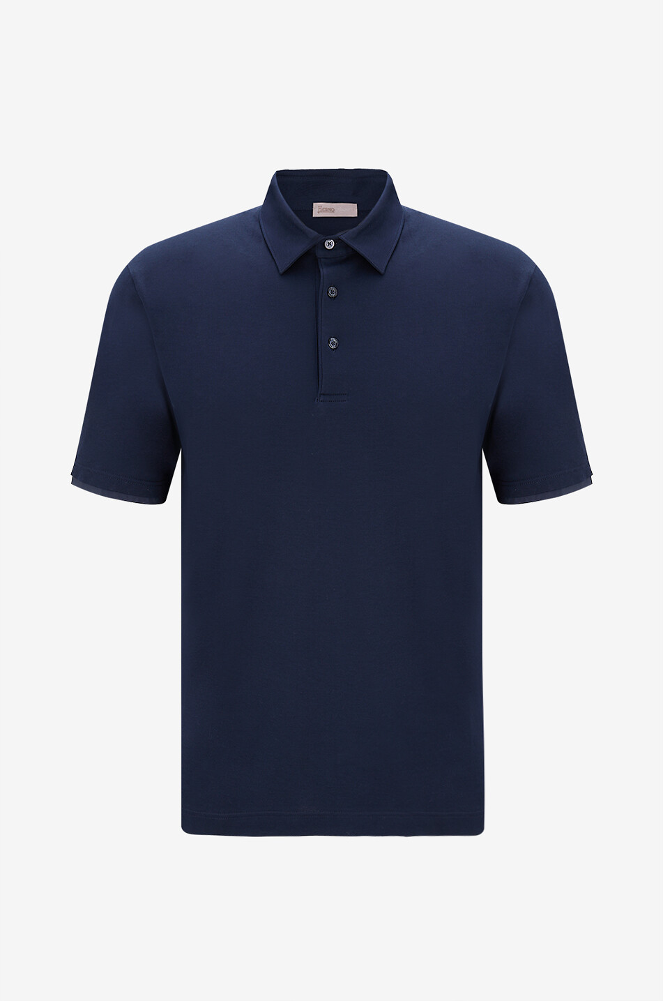 HERNO Kurzärmeliges Polohemd aus Jersey Resort Herren DUNKELBLAU 1