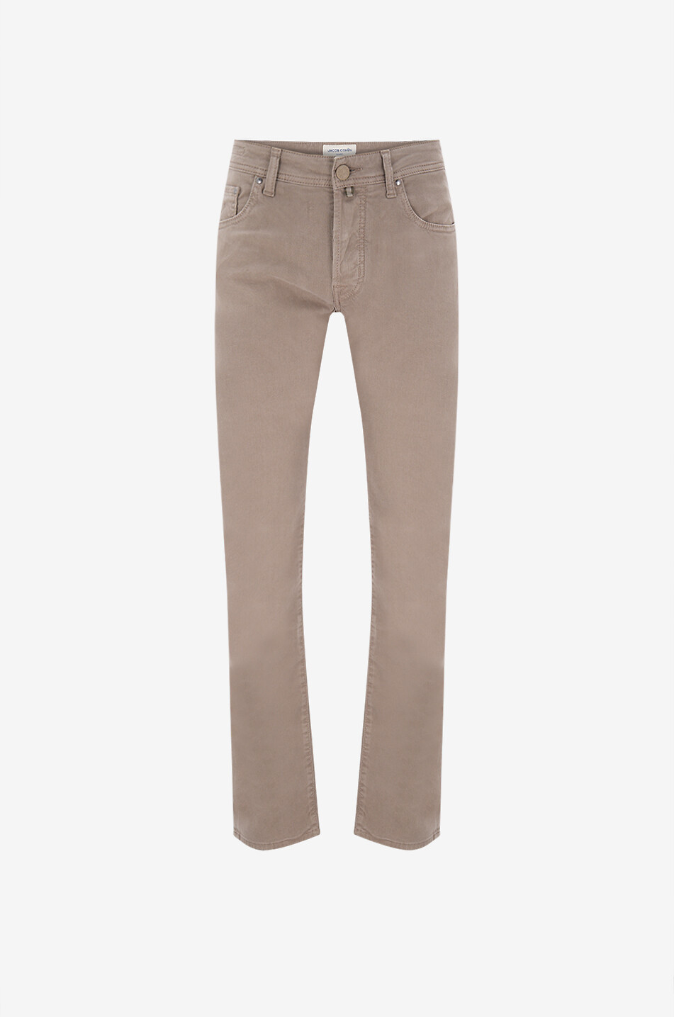 JACOB COHEN Jean droit en coton et lyocell Bard Homme MARRON 1