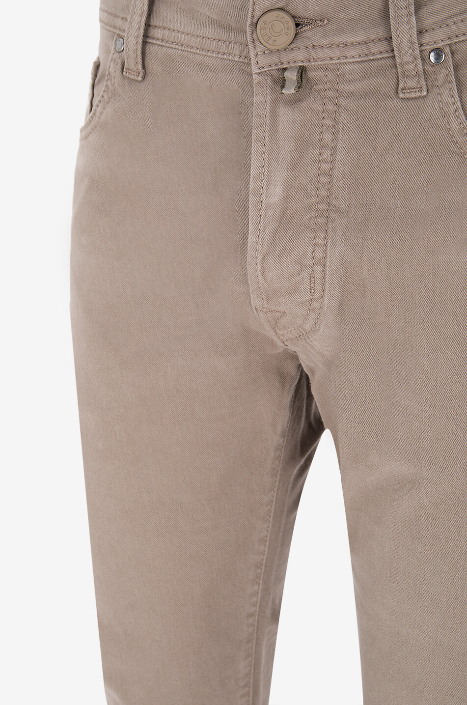 JACOB COHEN Jean droit en coton et lyocell Bard Homme MARRON 3