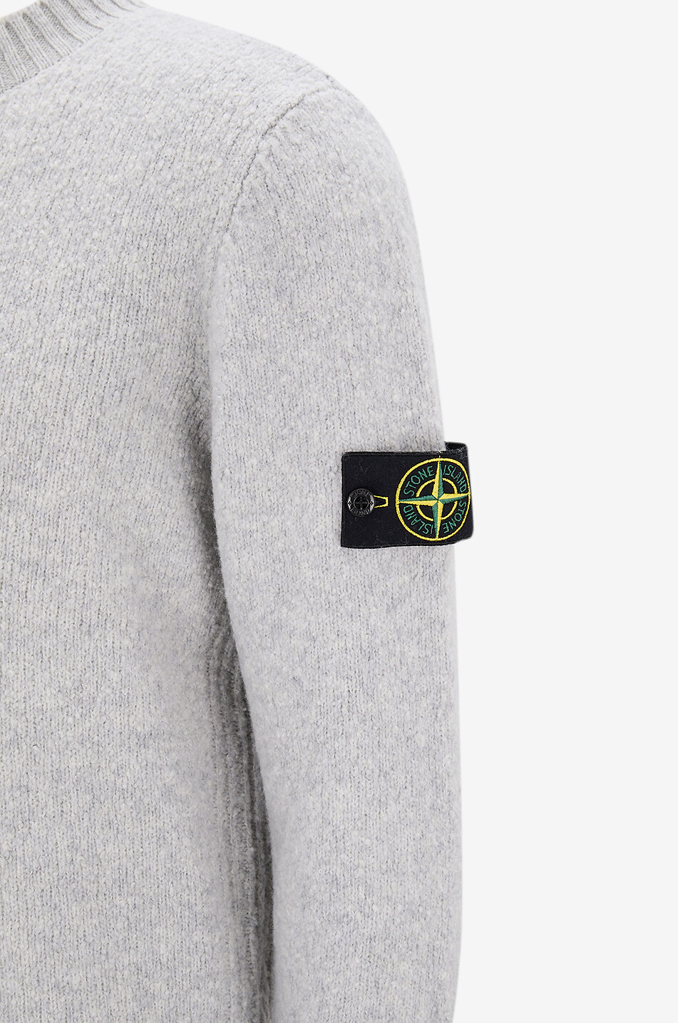 STONE ISLAND Pullover mit Rundhalsausschnitt aus Wolle 5100056 Herren GRAU 3