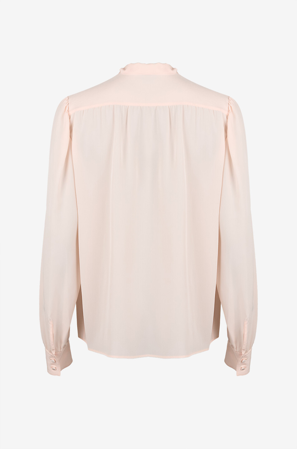 TOM FORD Blouse à lavallière en crêpe de soie Femme ROSE CLAIR 2