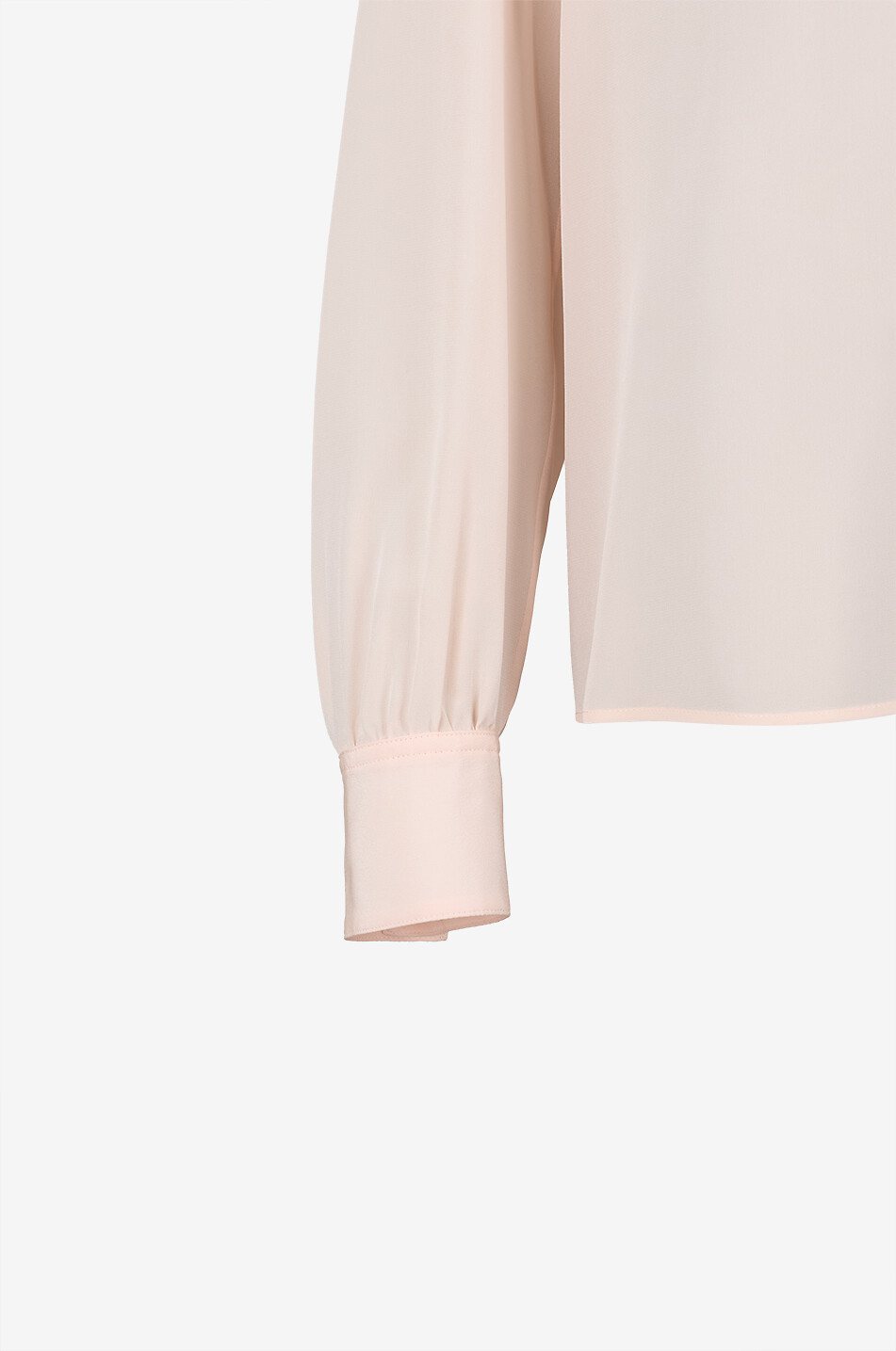 TOM FORD Blouse à lavallière en crêpe de soie Femme ROSE CLAIR 3