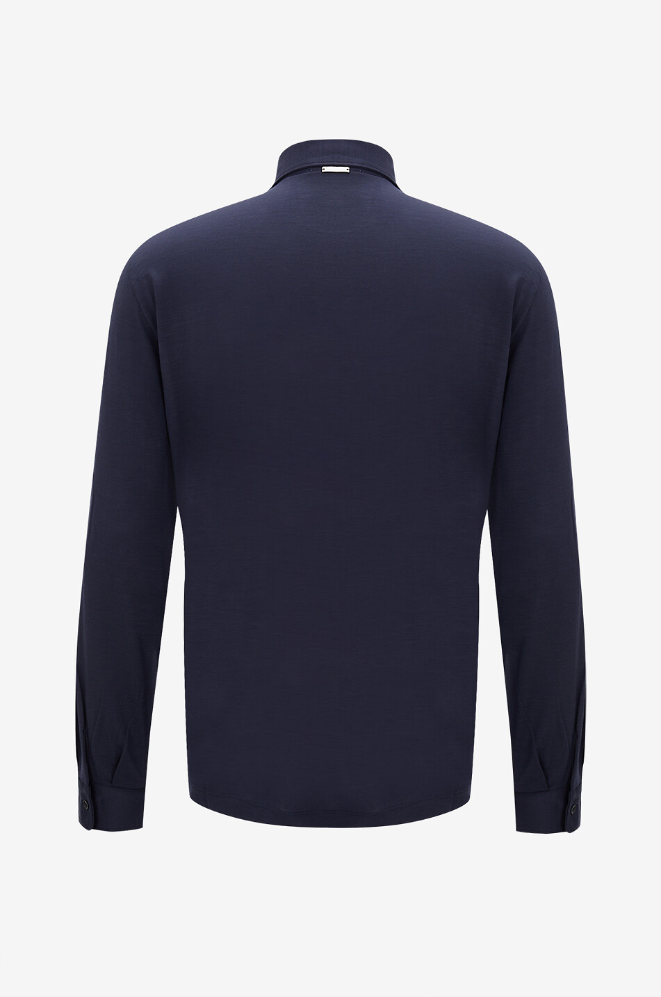 HERNO Langärmeliges Polohemd aus Wolle Resort Herren DUNKELBLAU 2