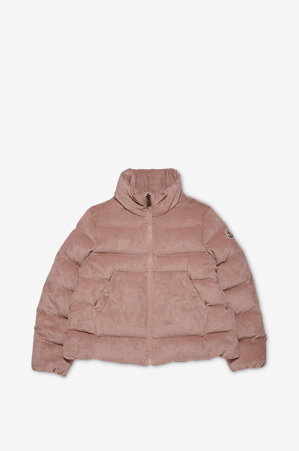 Marth girls' corduroy down jacket with high neck