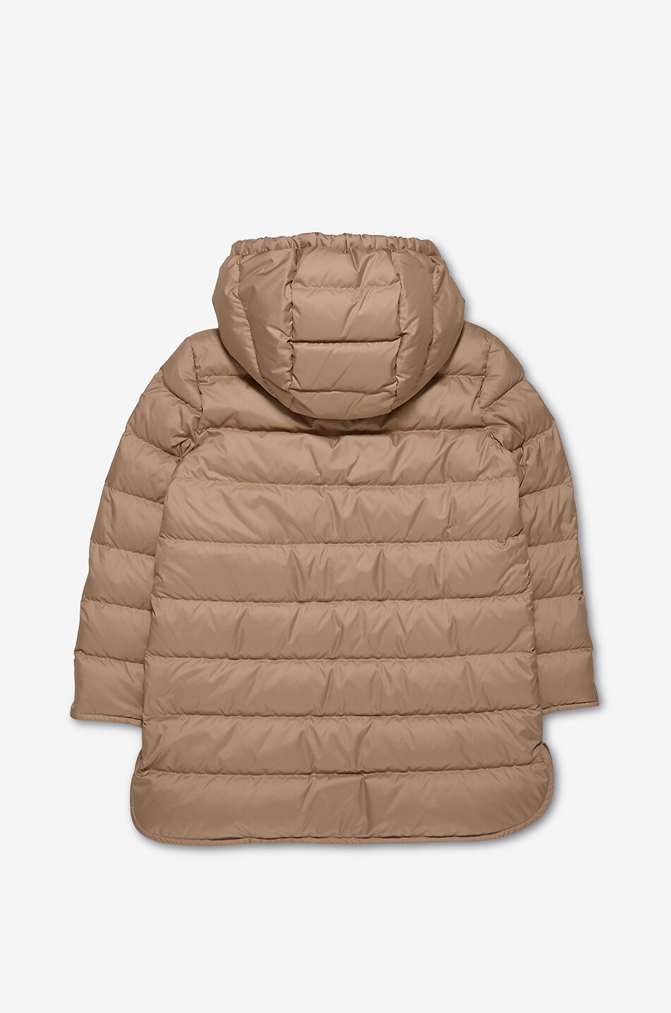 MONCLER Pasenza long belted girls' down jacket Girl BEIGE 2