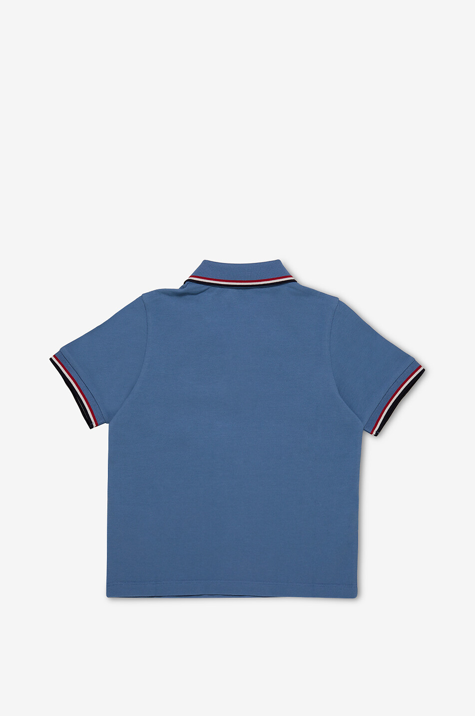 MONCLER Boys' polo shirt with tricolour trims Boy BLUE 2