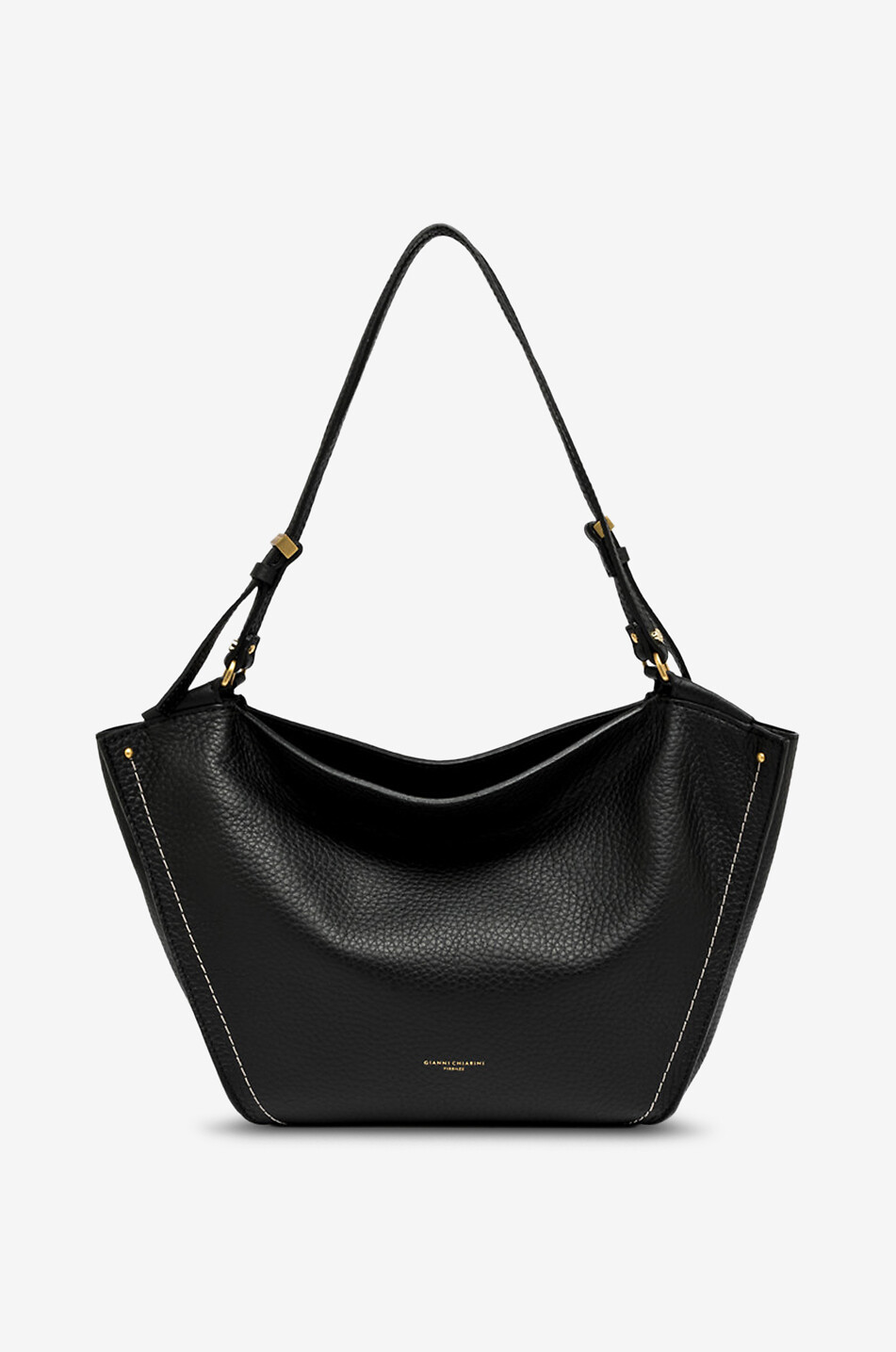 _ Rumy   Romy grained leather shoulder bag - TORY BURCH - BLACK