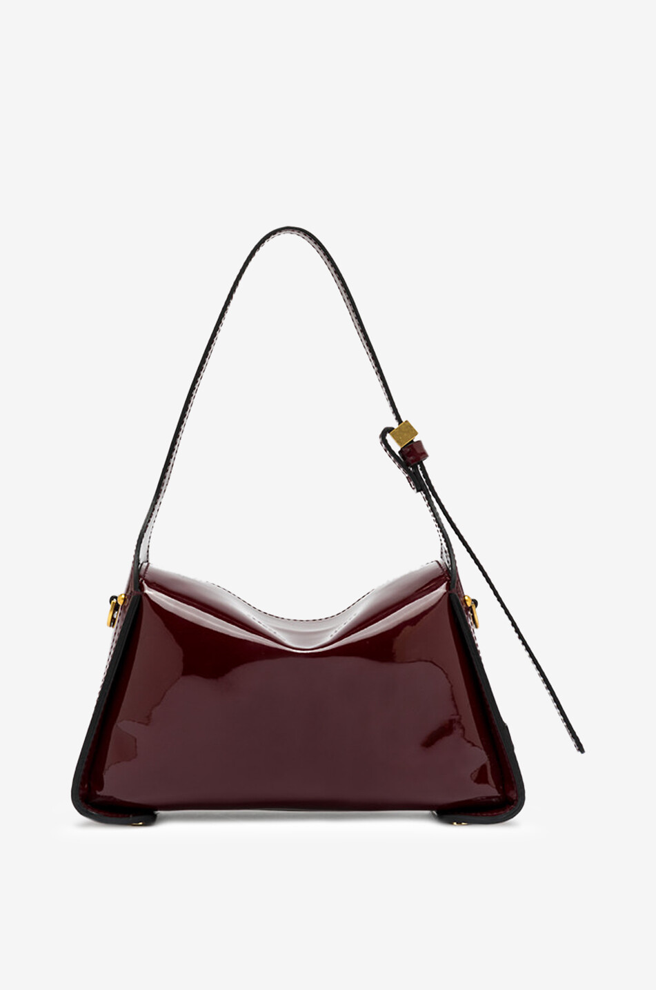 GIANNI CHIARINI Sac porté épaule en cuir verni Penelope Femme ROUGE FONCÉ 2