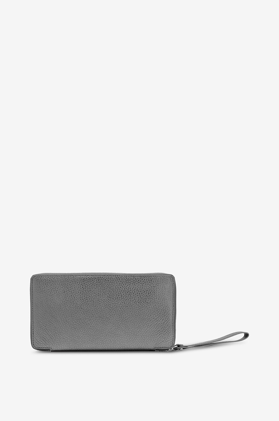 GIANNI CHIARINI Dollaro grained leather rectangular wallet Women GREY 2