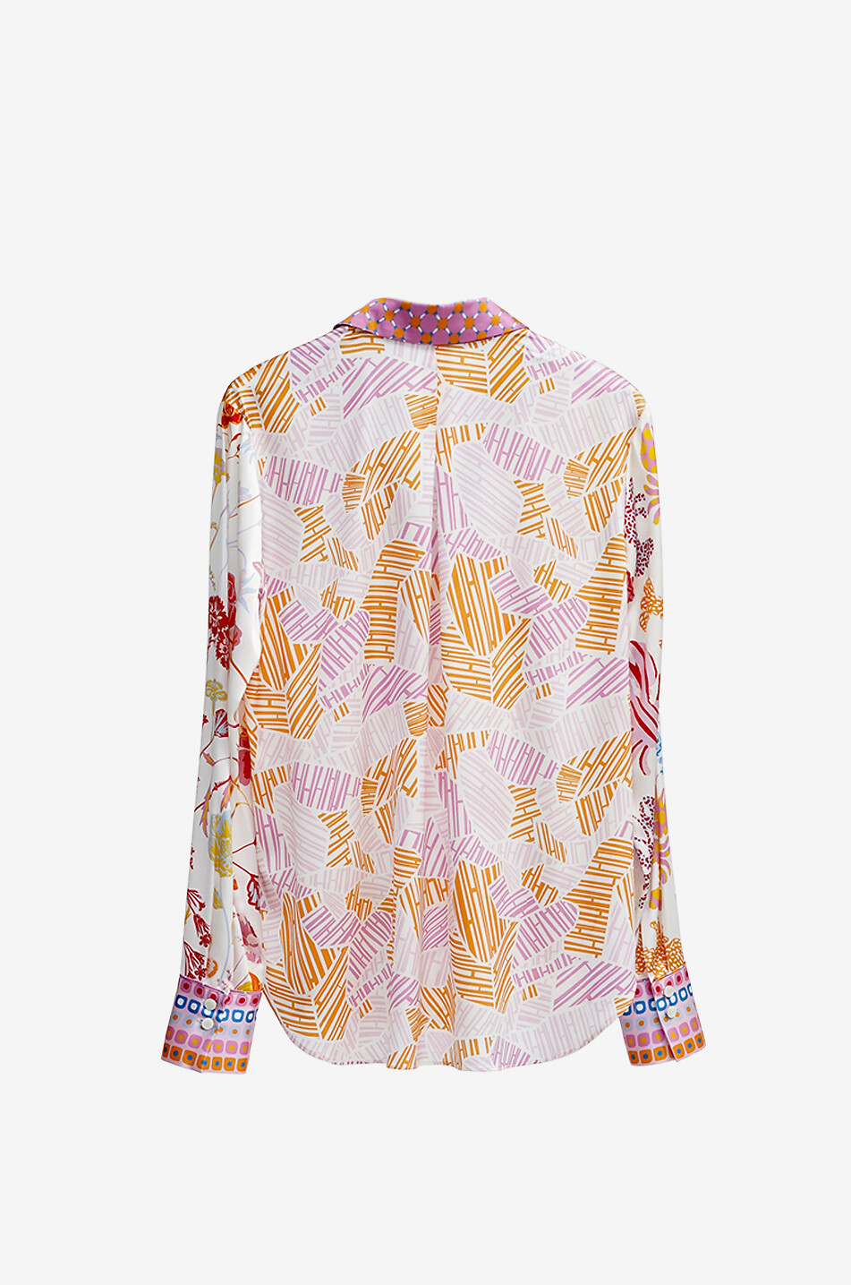 HERZENS Satin-Hemd mit Blumenmuster Damen HELLROSA 2