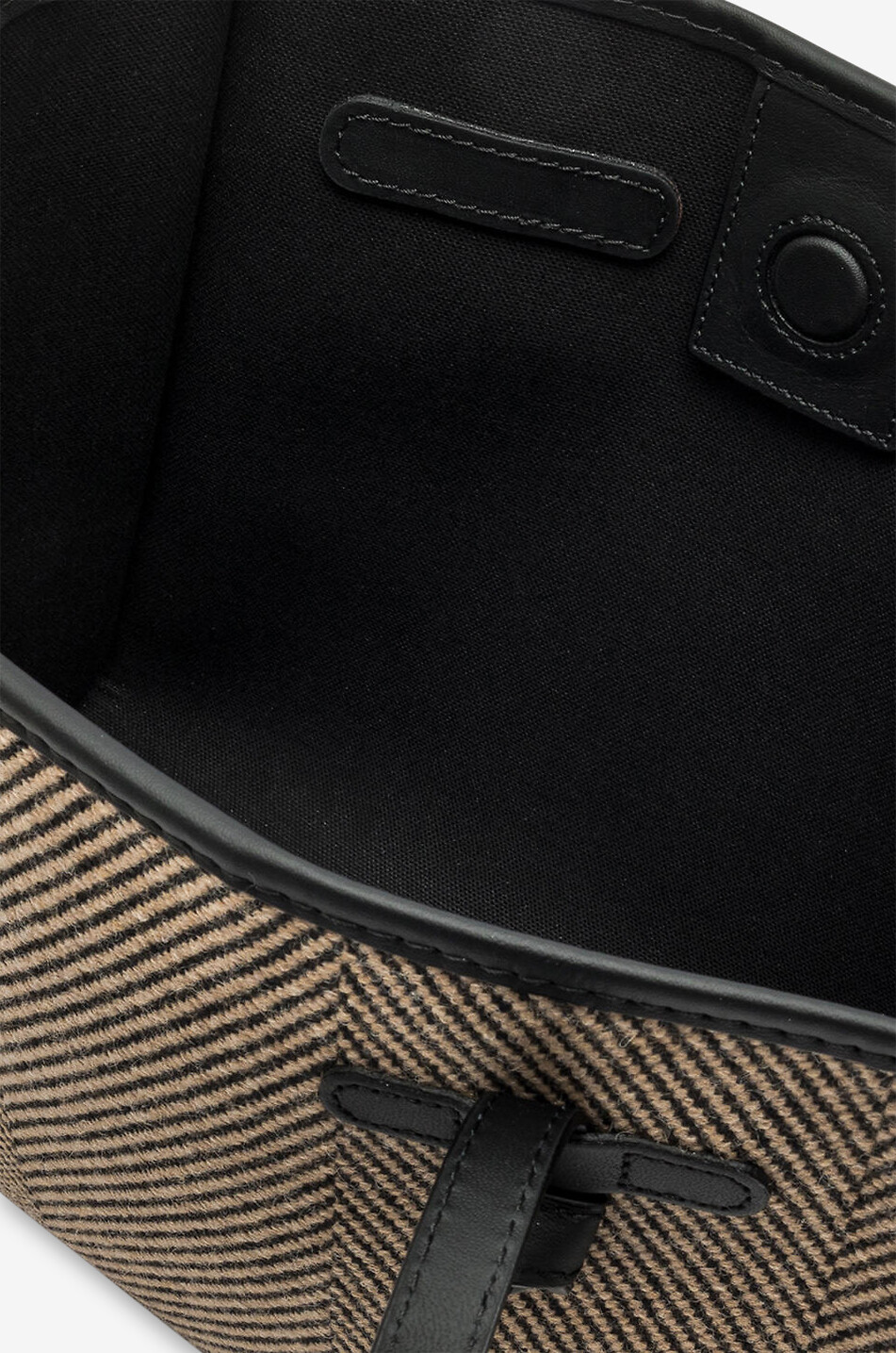 GIANNI CHIARINI Chevron-Canvas Shopper Marcella Spiga Damen SCHWARZ 5