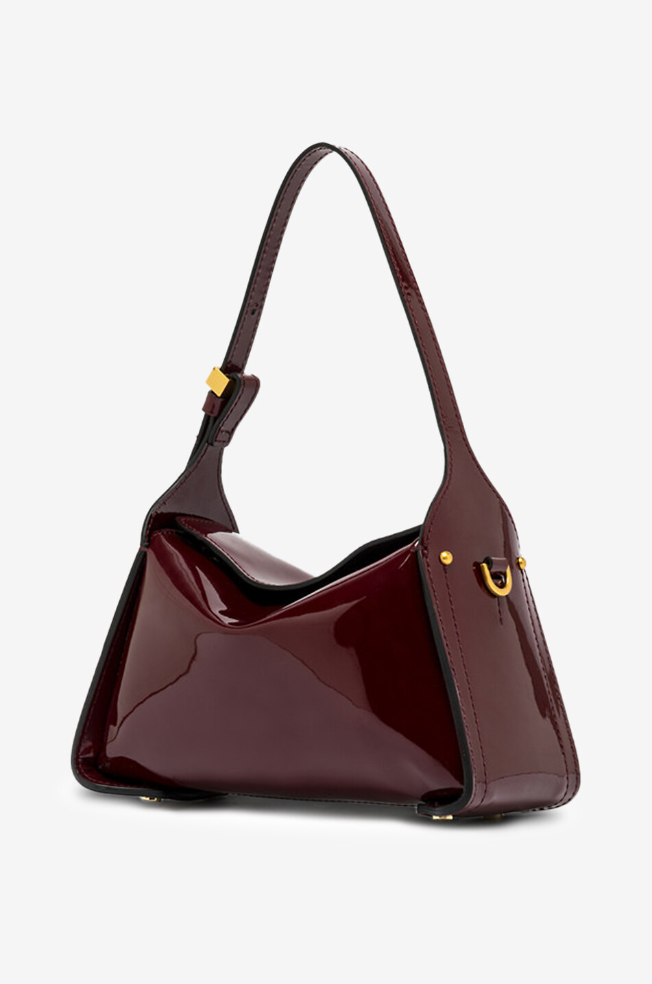 GIANNI CHIARINI Sac porté épaule en cuir verni Penelope Femme ROUGE FONCÉ 3