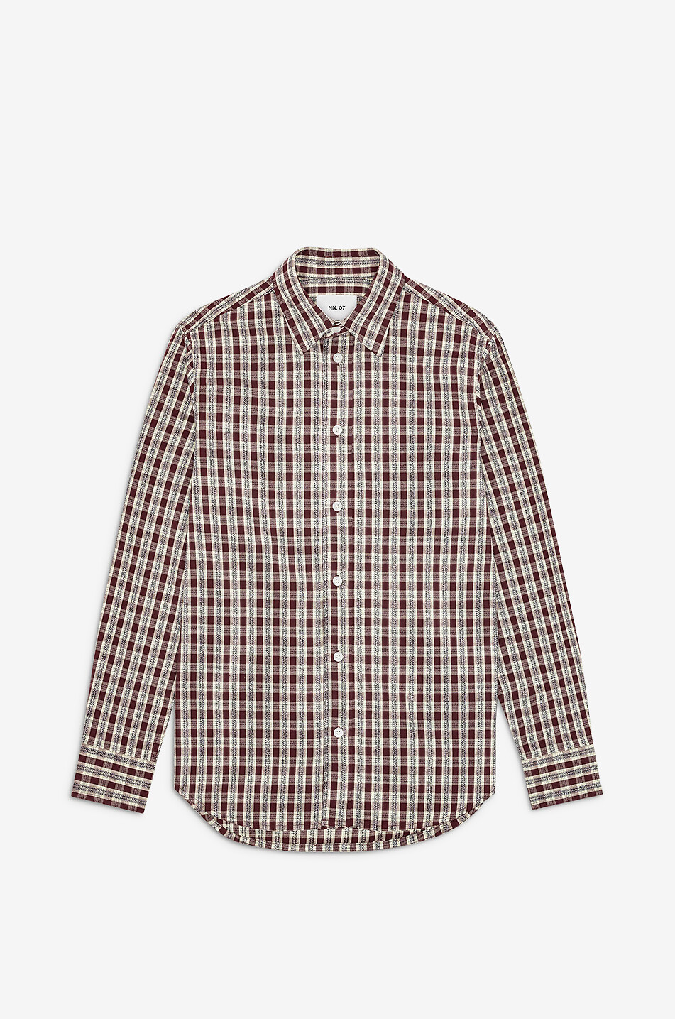 NN07 Colby long-sleeve checked shirt Men RED 1