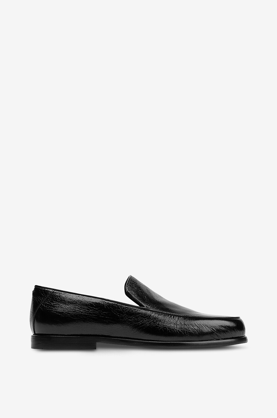 Nida crushed patent leather loafers