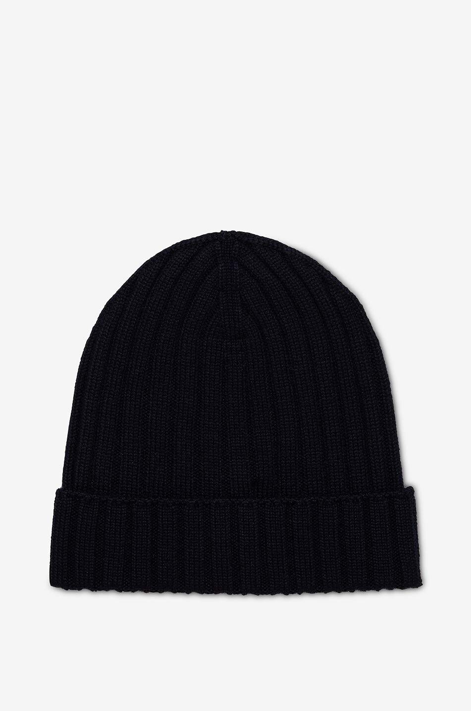 MONCLER Bonnet côtelé en laine responsable bébé Bébé BLEU FONCE 2