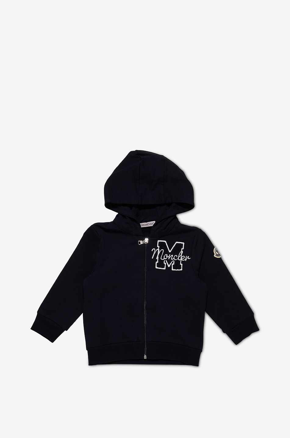 MONCLER Varsity logo baby sweat tracksuit Baby DARK BLUE 1