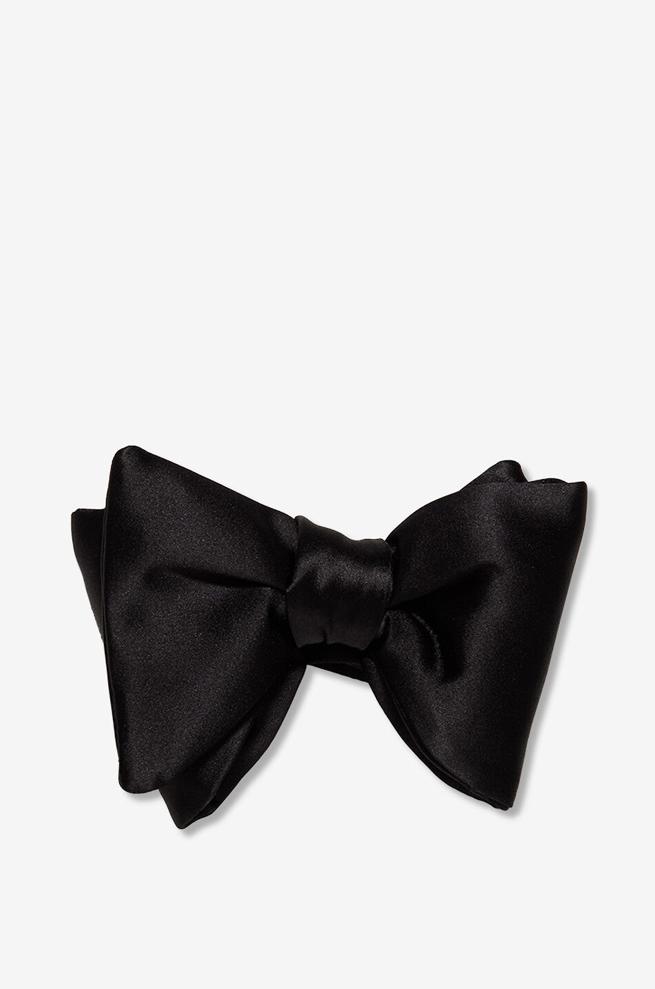 TOM FORD Pre-tied silk satin bow-tie Men BLACK 1