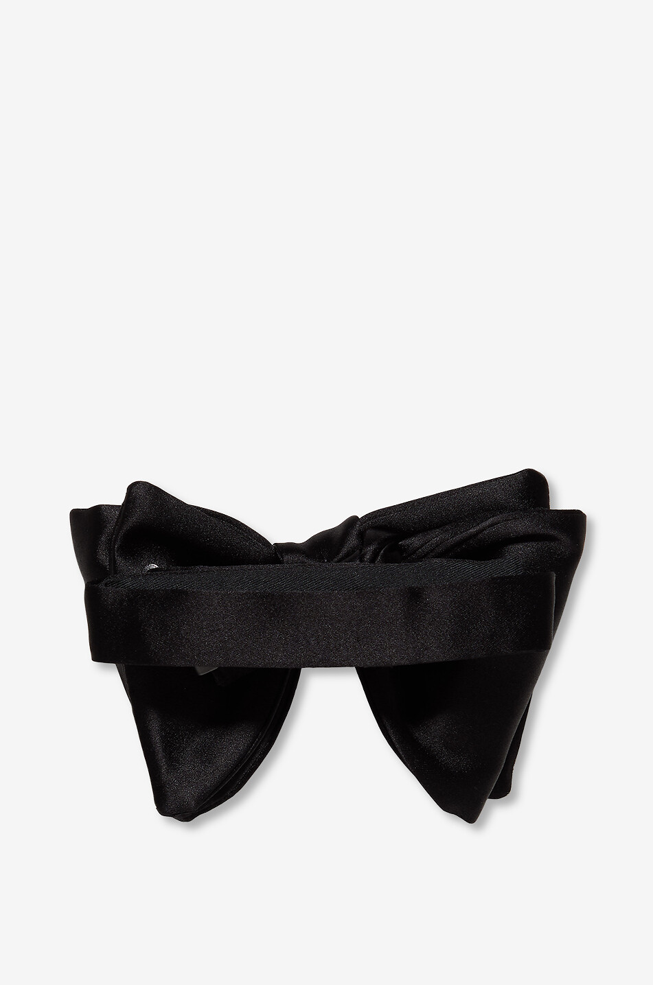 TOM FORD Pre-tied silk satin bow-tie Men BLACK 2
