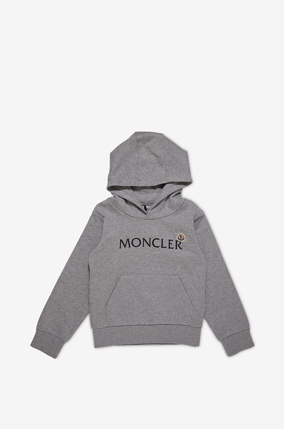 MONCLER Sweat-shirt à capuche garçon imprimé et brodé logo Garçon GRIS 1