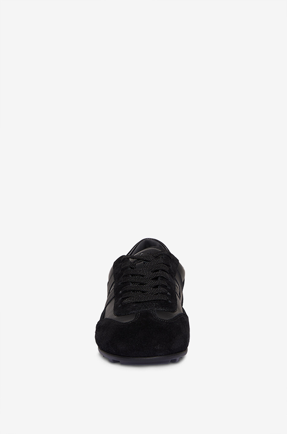 HOGAN Niedrige Nappa- und Wildledersneakers Olympia Damen SCHWARZ 2