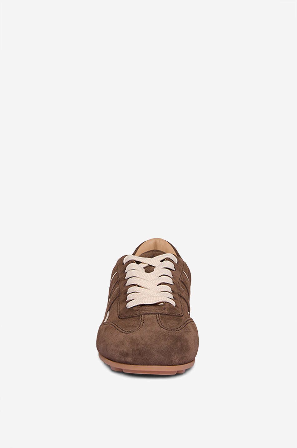 HOGAN Olympia low-top suede sneakers Women DARK BROWN 2