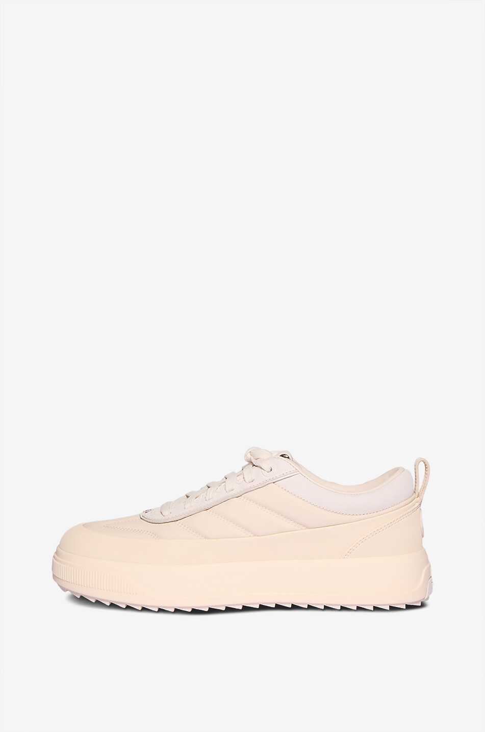 MONCLER Moncler Altive low-top nylon and leather sneakers Men LIGHT BROWN 3