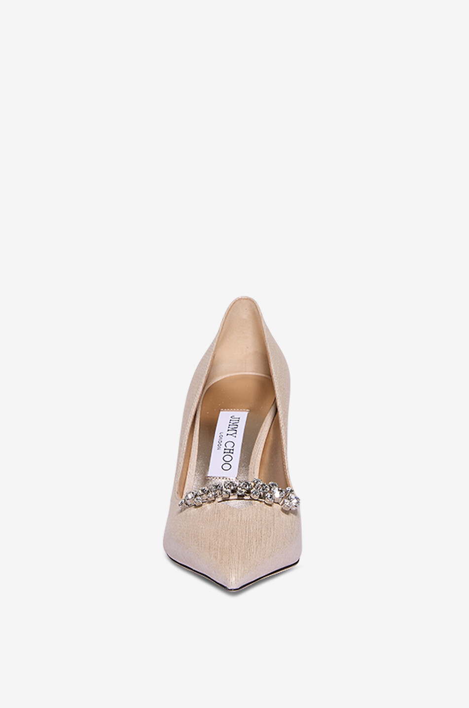 JIMMY CHOO Metallic-Wildlederpumps Belinda 90 Damen Farblos 2