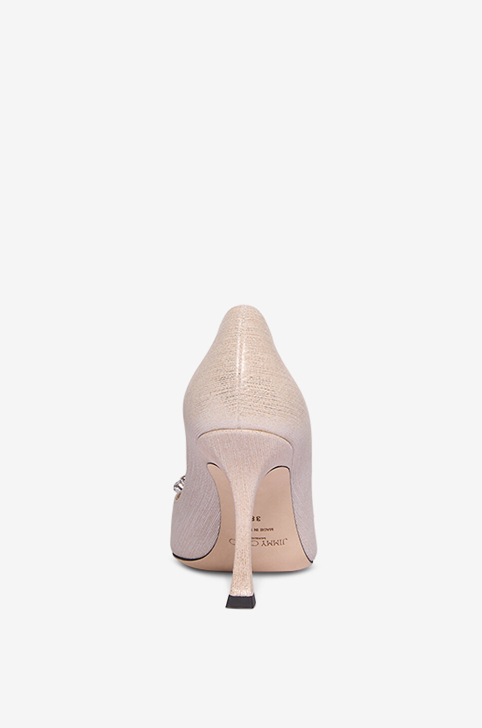JIMMY CHOO Metallic-Wildlederpumps Belinda 90 Damen Farblos 4