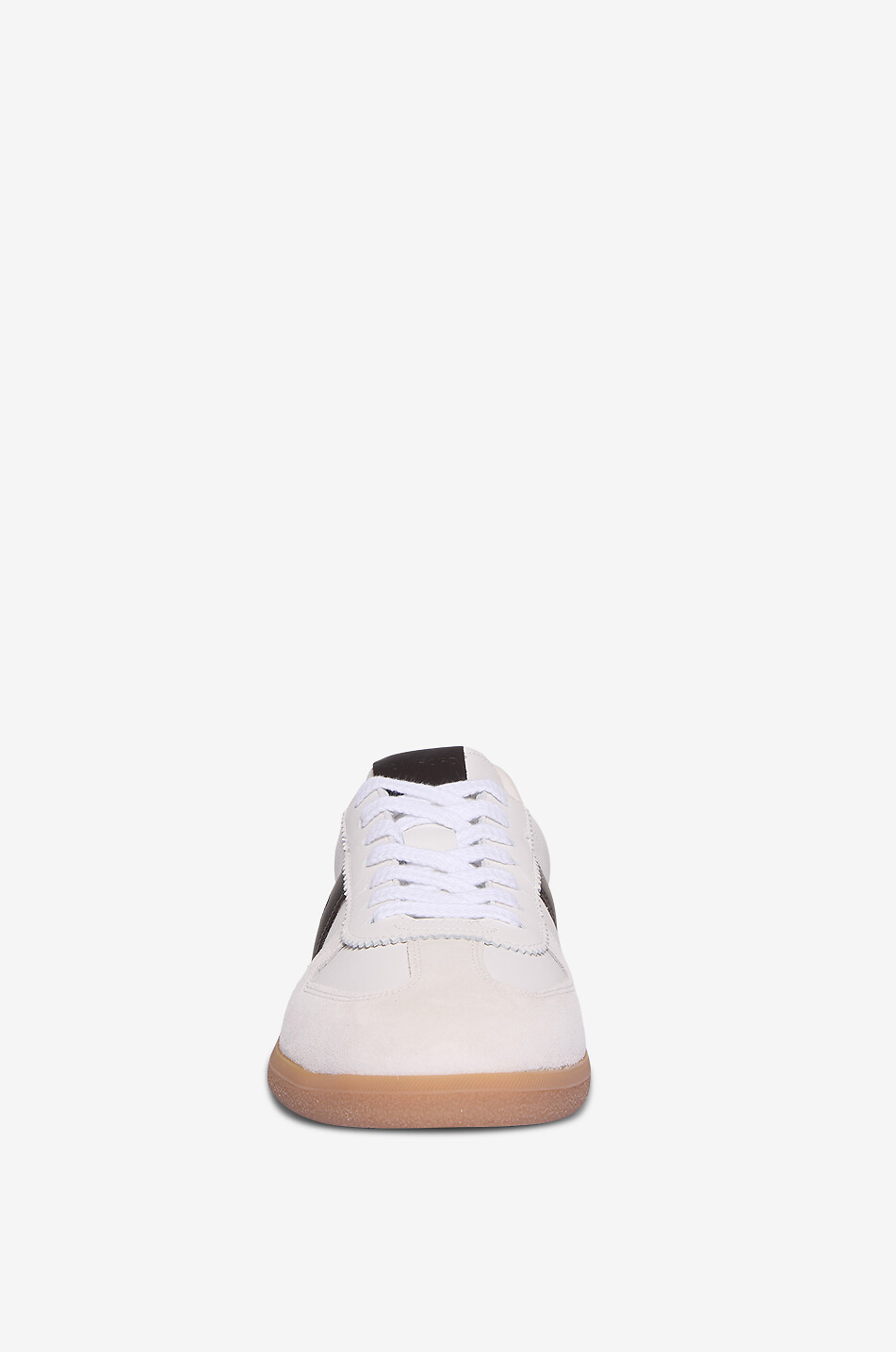 TOM FORD Niedrige Schnürsneakers aus Glatt- und Wildleder Archer Herren WEISS 2