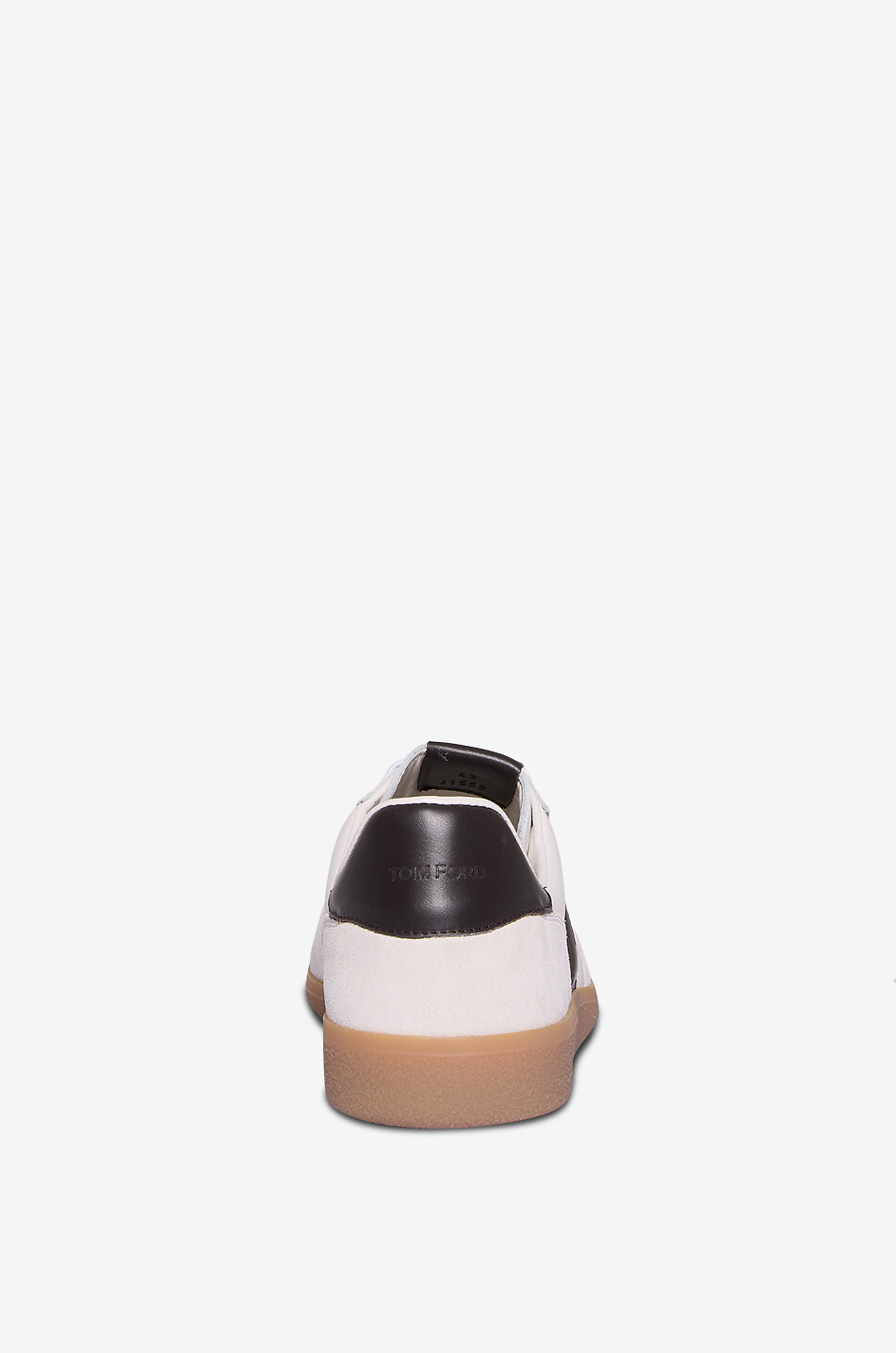 TOM FORD Niedrige Schnürsneakers aus Glatt- und Wildleder Archer Herren WEISS 4