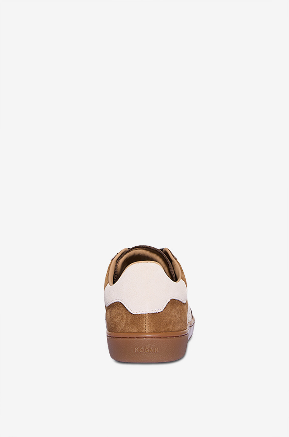 HOGAN Niedrige Schnürsneakers aus dreifarbigem Wildleder Hogan Cool Damen BRAUN 4