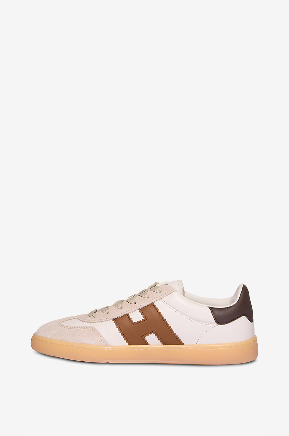 HOGAN Niedrige Nappa- und Wildledersneakers Hogan Cool Damen CREMEFARBEN 4