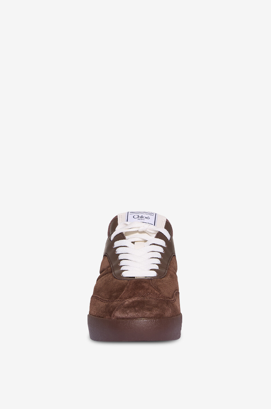 Chloé Kick suede and smooth leather low-top sneakers - CHLOE