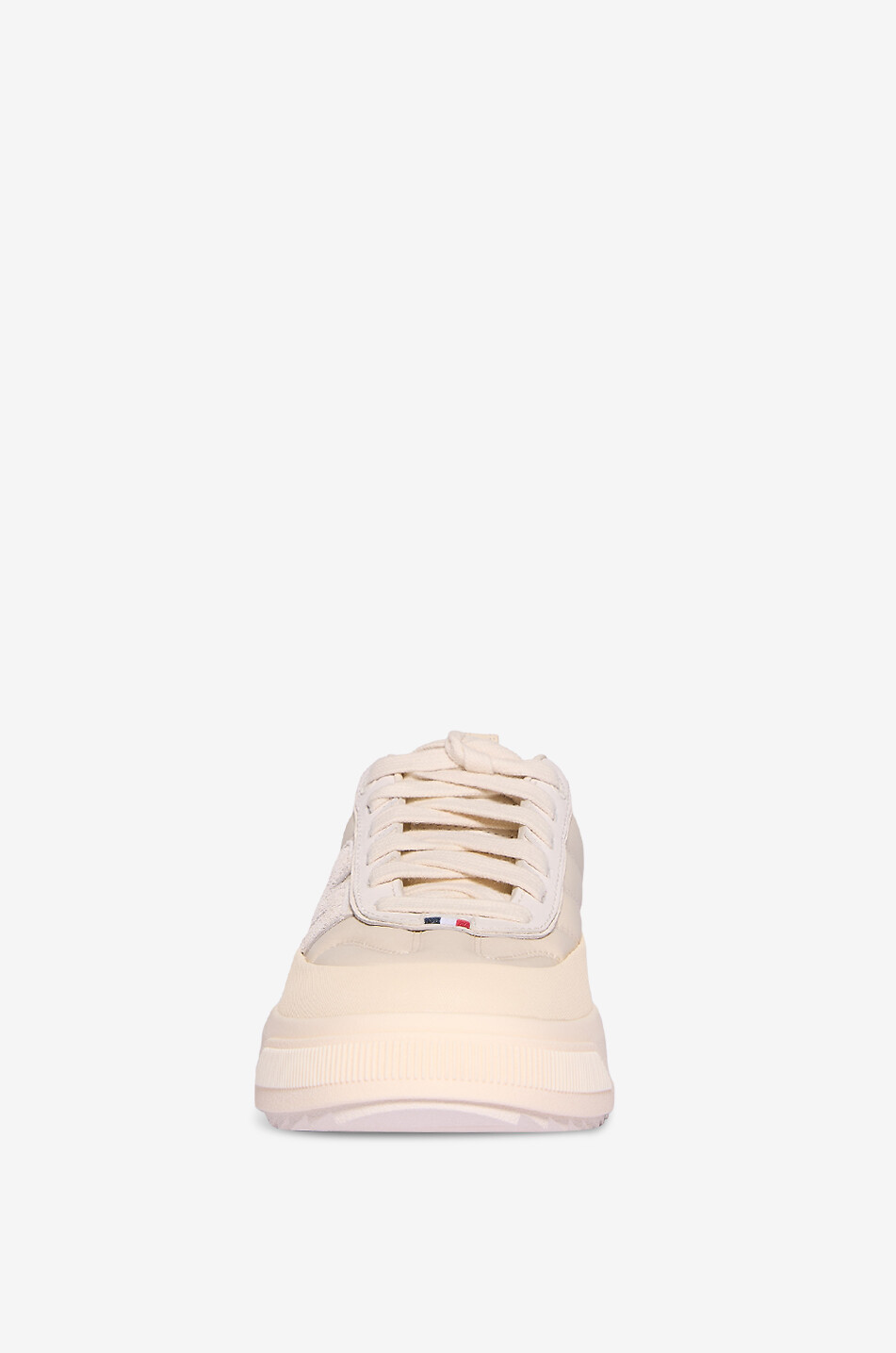 MONCLER Baskets basses en tissu technique et cuir Moncler Altive Femme BLANC 2