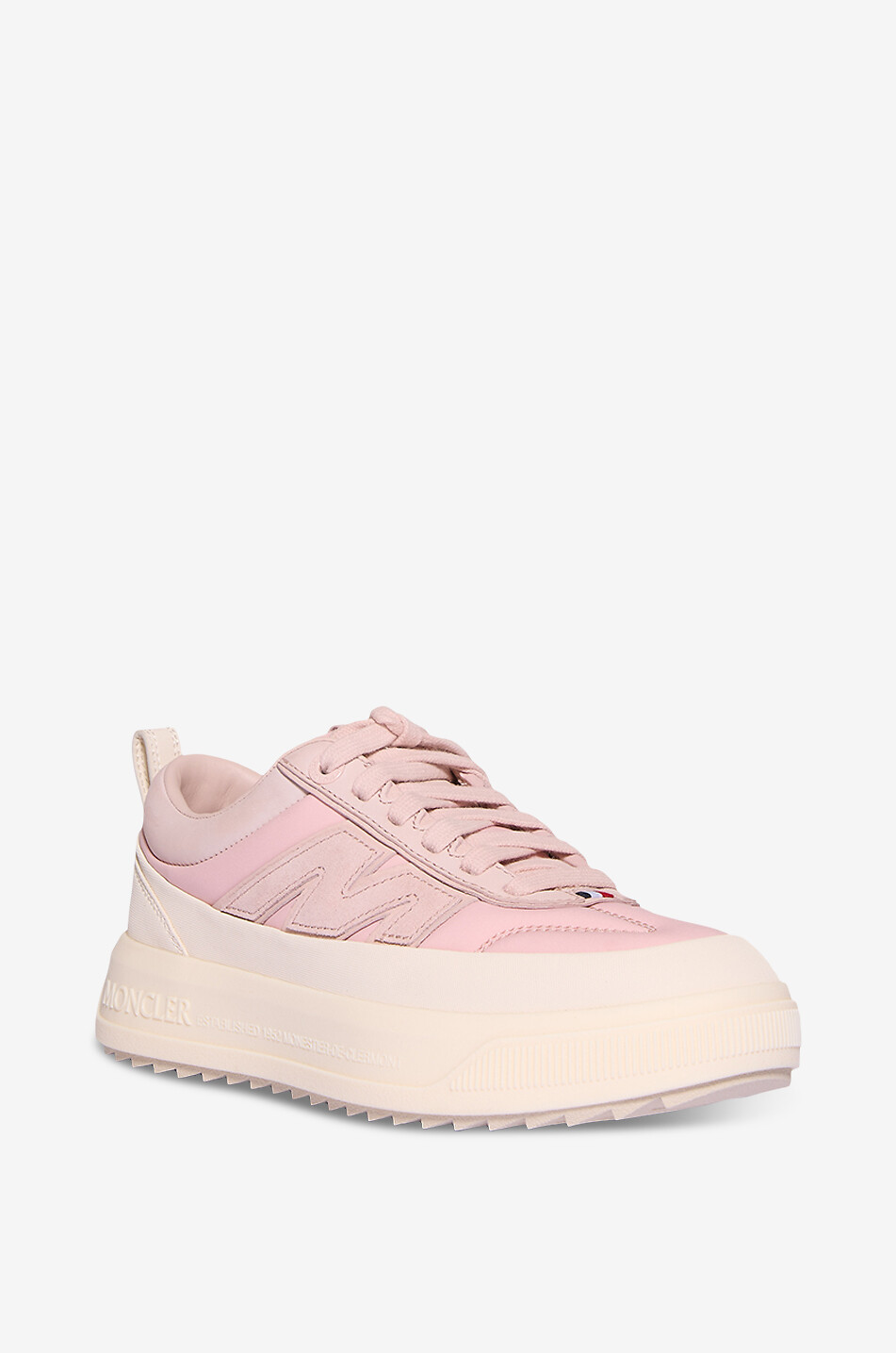 MONCLER Moncler Altive low-top nylon and leather sneakers Women PINK 1