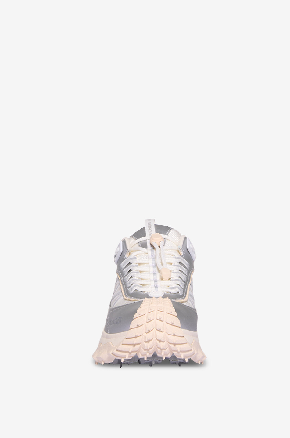 MONCLER GRENOBLE Trailgrip GTX mesh and metallic leather sneakers Women WHITE 2