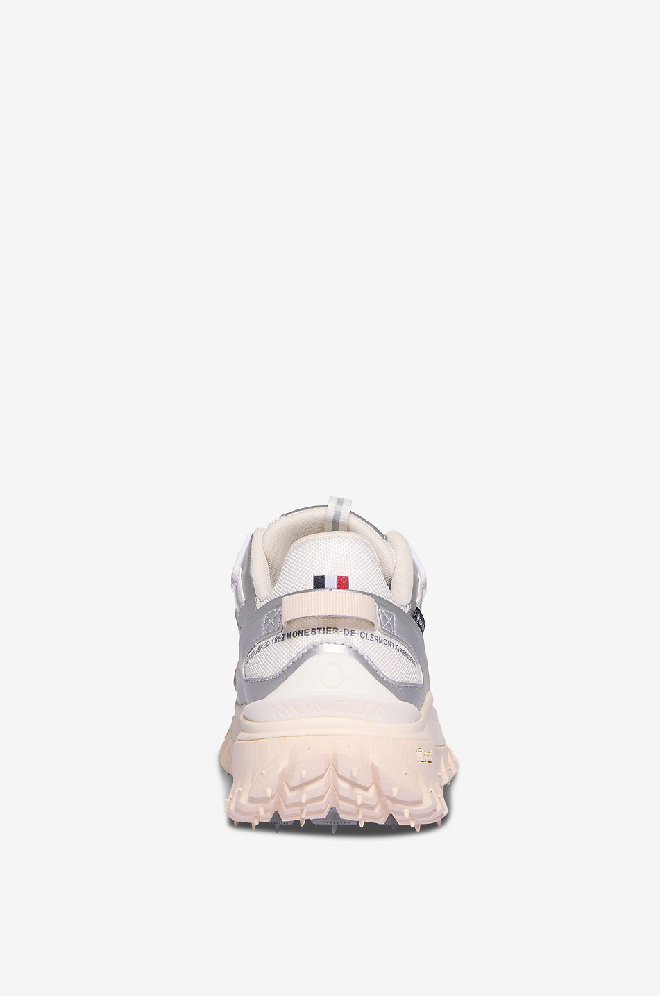 MONCLER GRENOBLE Trailgrip GTX mesh and metallic leather sneakers Women WHITE 4