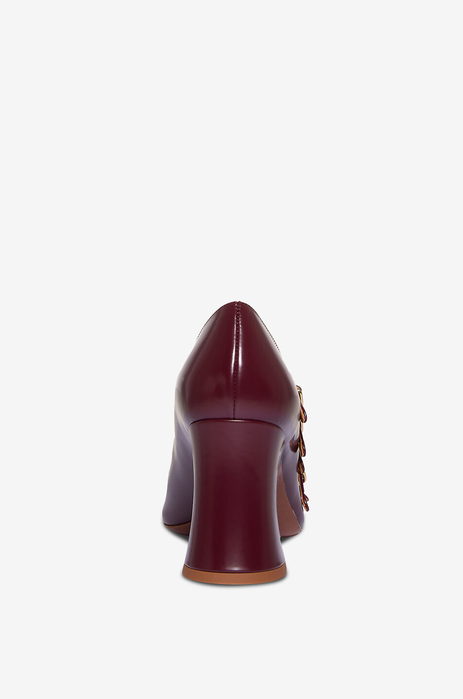 CHLOE Multi-Riemchenpumps aus Lackleder Janis 80 Damen DUNKELVIOLETT 4