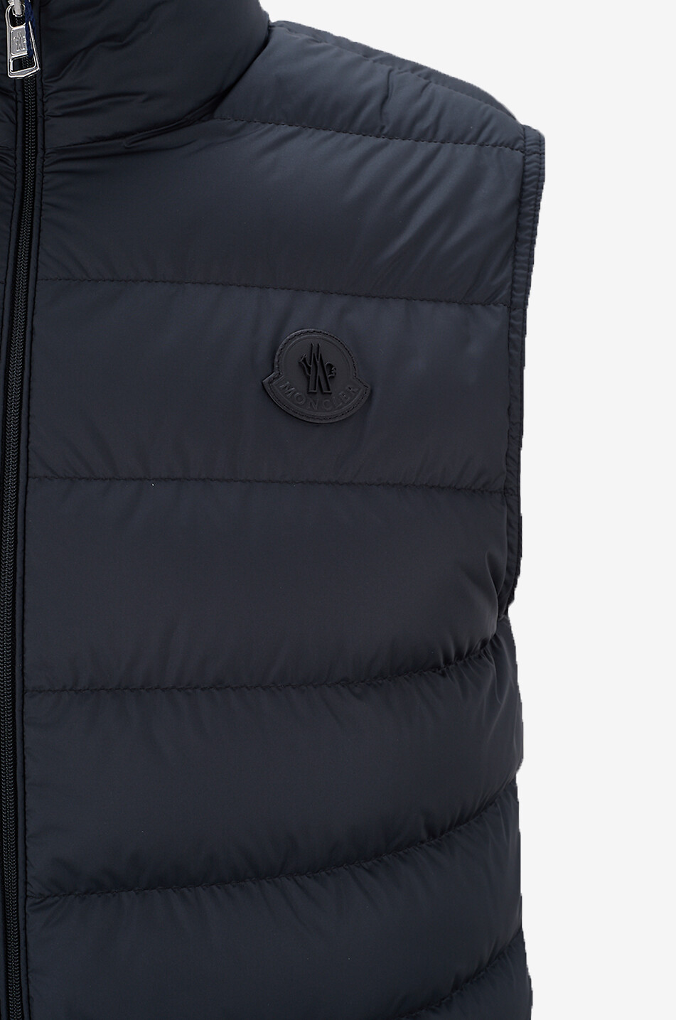 MONCLER Treompan sleeveless down jacket with leather patch Men BLACK 3