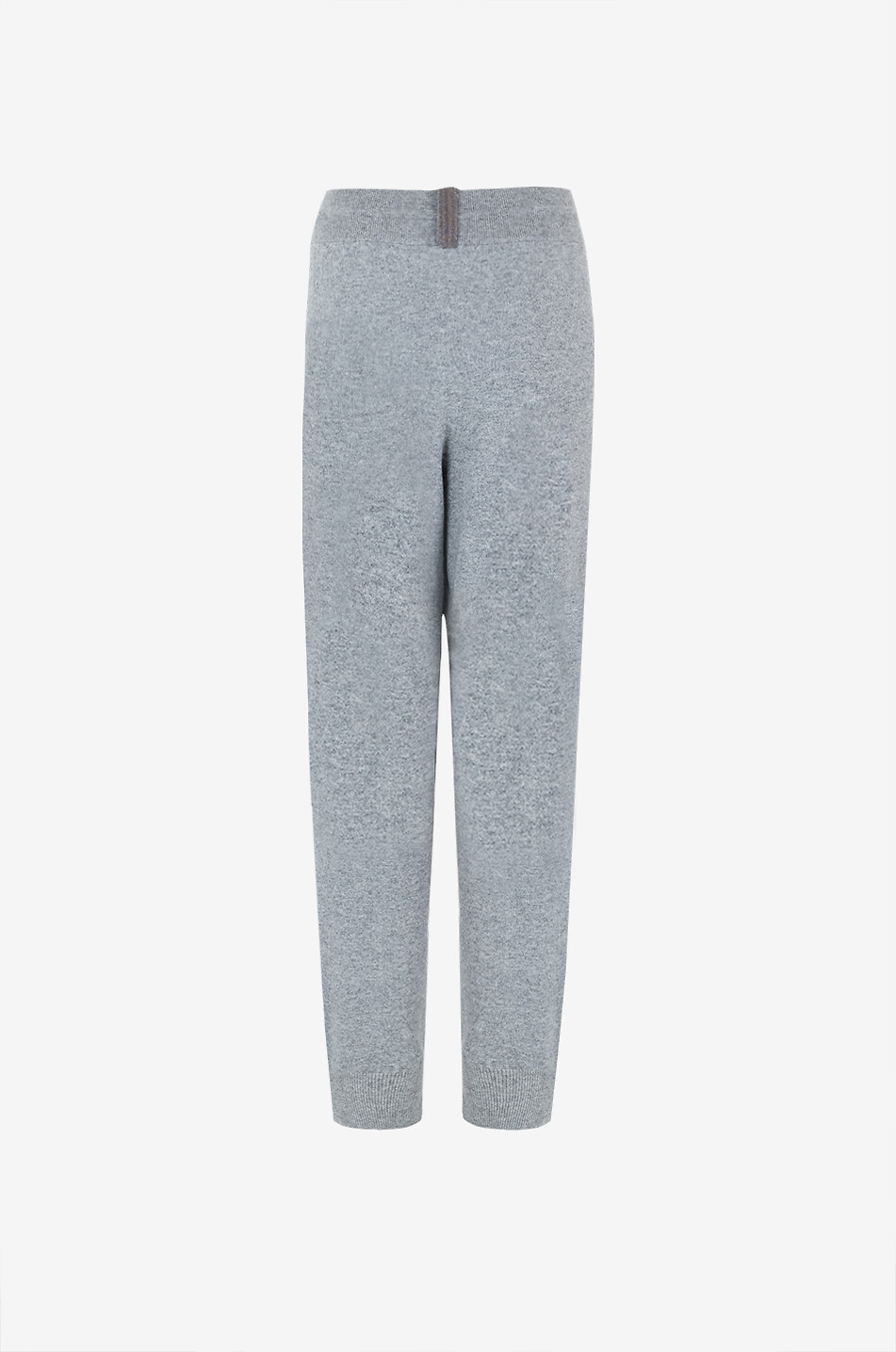 FABIANA FILIPPI Pantalon carotte en maille Platinum Femme GRIS 2