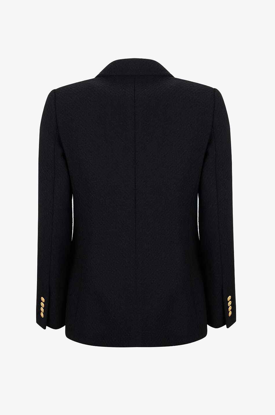 CHLOE Zweireihige Jacke aus Woll-Bouclé Damen SCHWARZ 2
