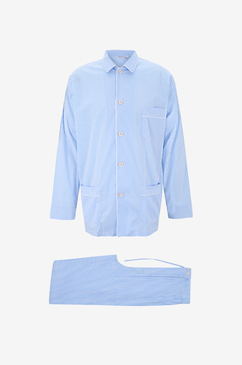 ROBERTO RICETTI Pyjama long en popeline Venezia Homme BLEU CLAIR 1