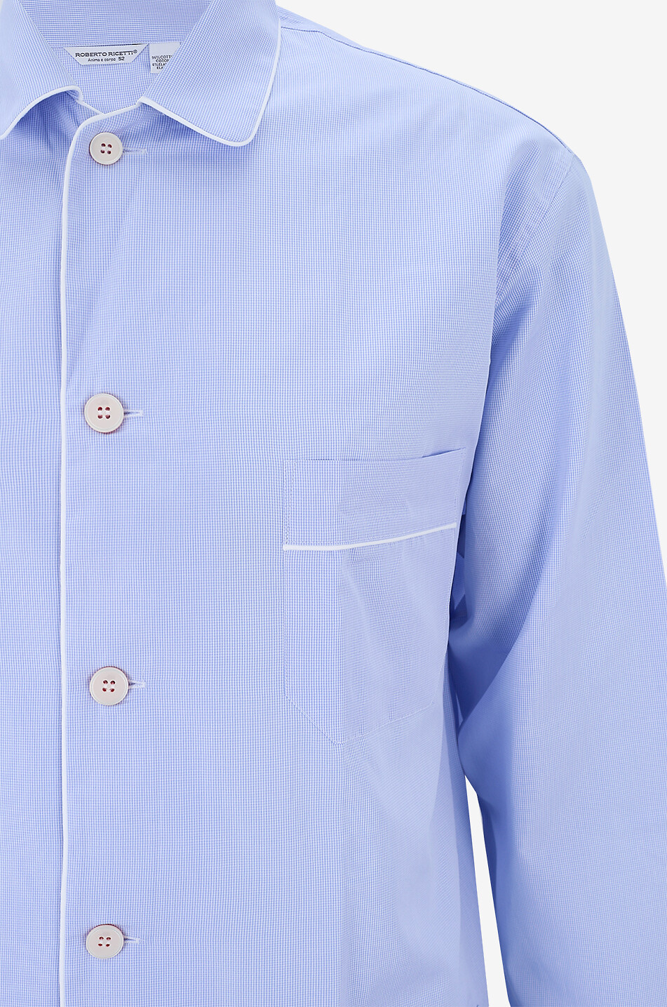 ROBERTO RICETTI Pyjama long en popeline Venezia Homme BLEU CLAIR 3