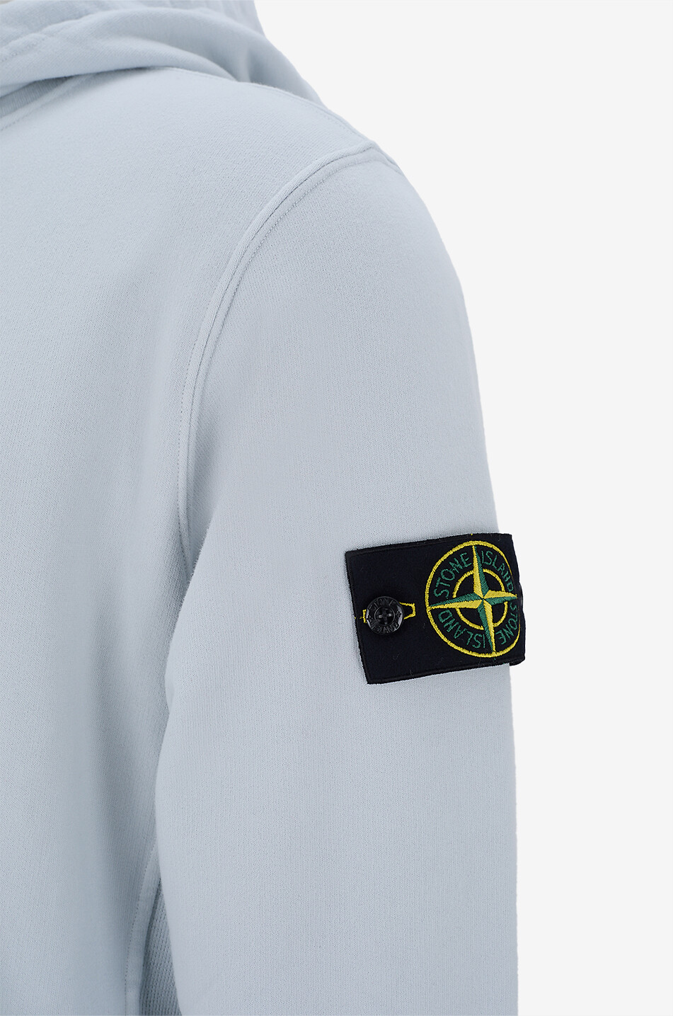 STONE ISLAND Sweat-shirt à capuche 6100029 Brushed Organic Cotton Fleece Homme BLEU CLAIR 3